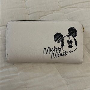 Mickey Mouse White Wallet